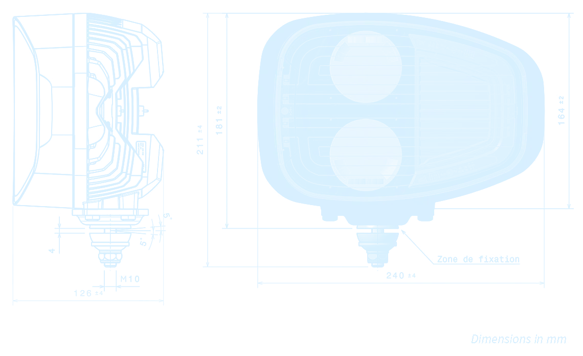 CHL 2 LED: disegno tecnico, tavola 1